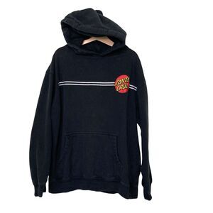 Santa Cruz Hoodie Youth Medium Classic Dot Skateboard Skater Sweatshirt Y2K